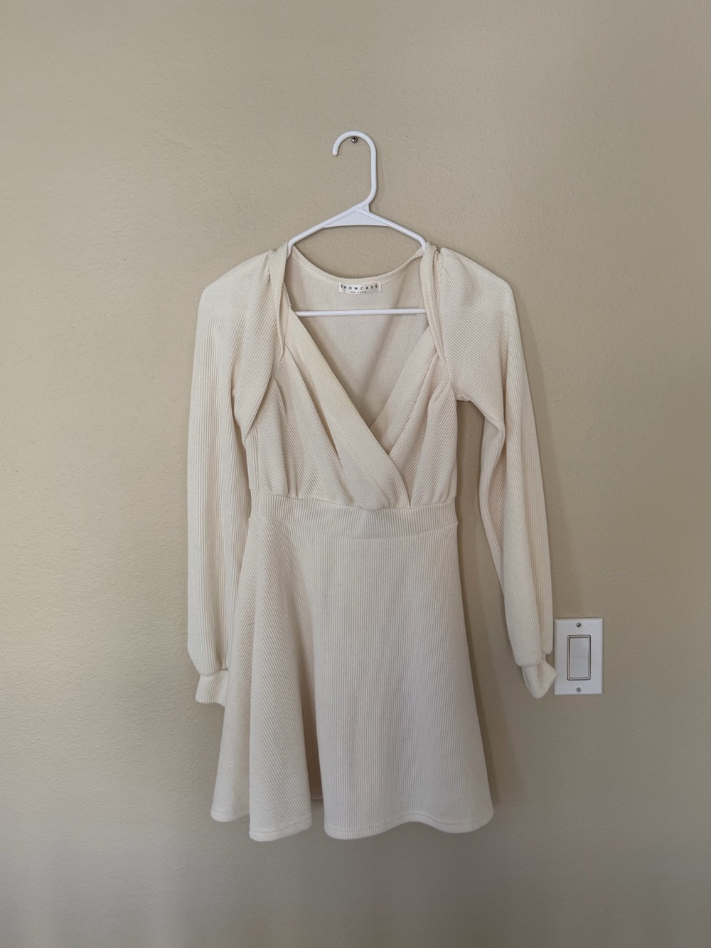 Cream sweater Dress